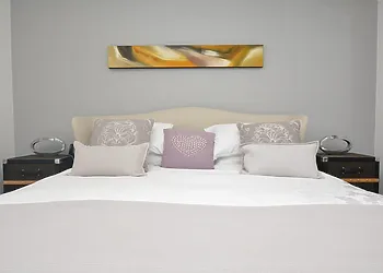 Comfy super-king-size bedroom