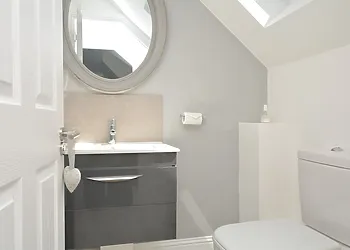 Bright and airy separate WC