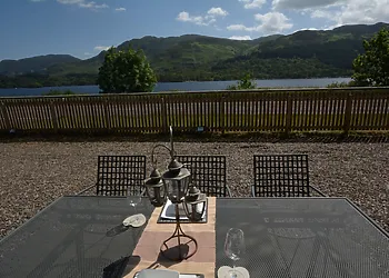 Enjoy al fresco dining in the enclosed garden