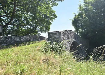 a minute stroll over the small bridge in front of the property to reach the canal