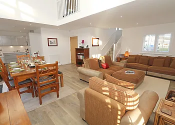 The open plan lounge offers plenty of space for everyone