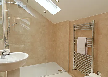 Contemporary walk-in shower room