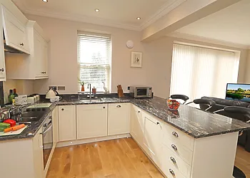 The kitchen is well laid out and well-equipped