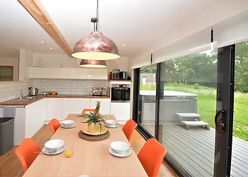 Cook, dine or take a dip in the hot tub all with views