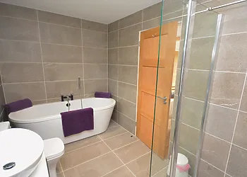 Relax in a bubble bath after a full day exploring