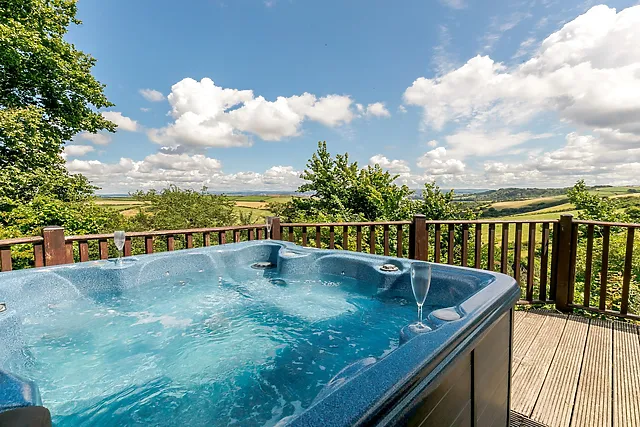 Families on the Rame Peninsula get a hot tub chalet with an indoor pool on site