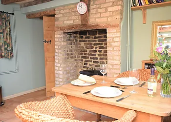 Dine inside or out on the decking