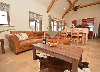 Exposed beams add character 