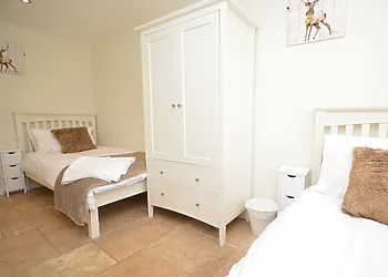 Twin room at the other end of the barn
