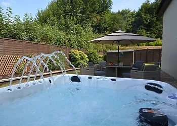 Families will love the hot tub