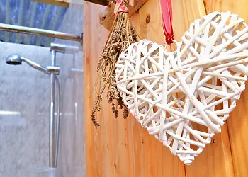 Great shower and toilet facilities just next to the wagon