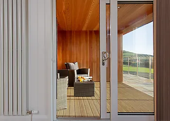 Head onto the decking to watch the sunrise