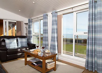 Stunning sea views from the lounge area