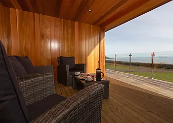 Through to covered outside decking