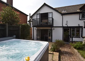 Take a relaxing dip in the hot tub