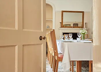 Step into the formal dining hall