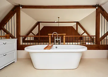 Enjoy soaking in this mezzanine en-suite