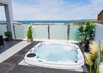 Sunken hot tub