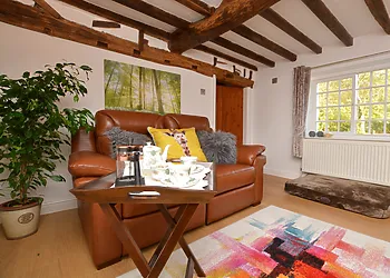 Sink into the reclining sofa