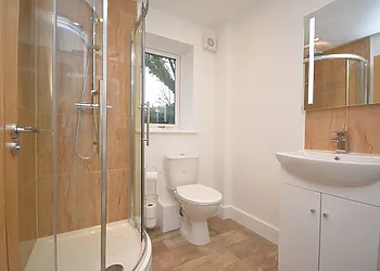The ground floor shower room