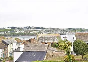 Far reaching views of  Polruan and Fowey from the bedroom
