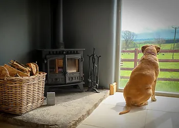 Enjoy the views whilst next to the cosy log burner 