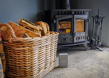 Light the fire and snuggle up on the sofa