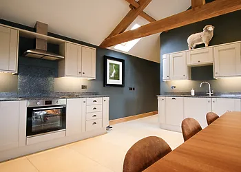 The open plan kitchen/diner 