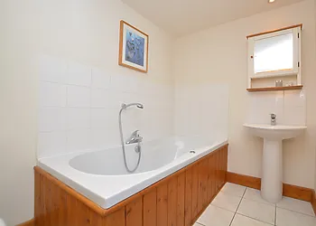 Enjoy the spacious spa bath