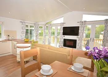 Enjoy an evening in dining or watching TV