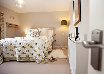 Get a good night's rest in this stylish king-size bedroom
