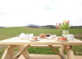 Enjoy al fresco dining amid stunning countyside views