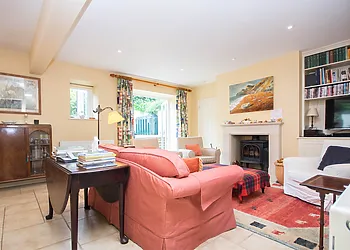 Charming lounge with a cosy wood burner for those cooler evenings