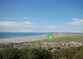 Aerial view towards the property