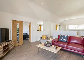 View towards open plan space