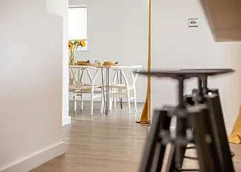Dining room just off the kitchen