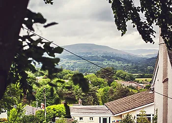 Beautiful views across to the mountains