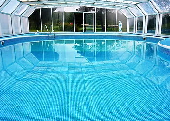 Take a dip in the pool at this fabulous cottage