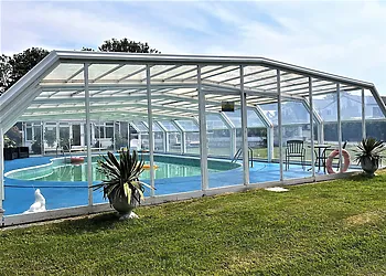 View towards the swimming pool