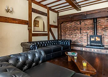 The crackle and smell of the roaring fire will gently warm your toes