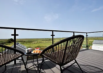 Dine alfresco with delightful views