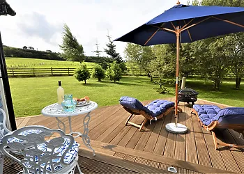 Lovely decking to relax on