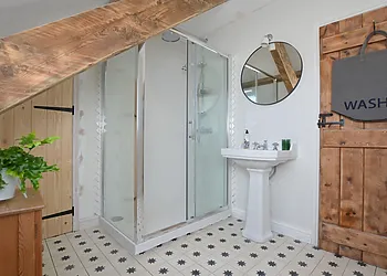 Shower room with large walk in shower