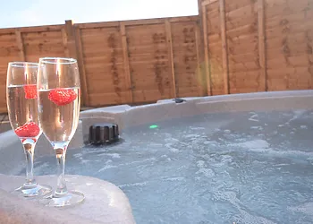 Indulge in the hot tub for some relaxation