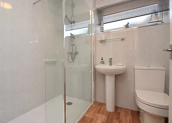 The stylish shower room