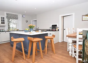 The well-equipped bespoke kitchen