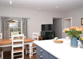 Enjoy meals and movies together perhaps with a wee dram from the quirky safe bar