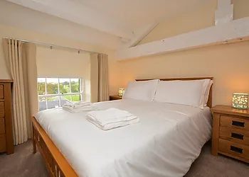 Character beams feature throughout the property