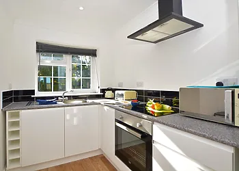 Bright and inviting kitchen to prepare a meal in