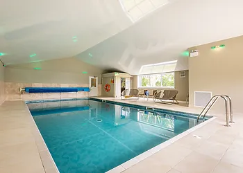 Take a refreshing dip in the indoor swimming pool 